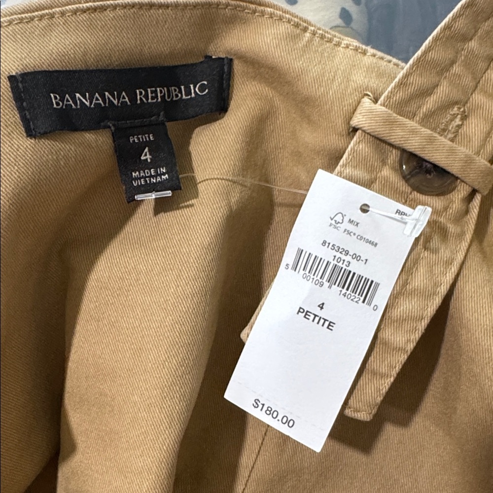 NWT Banana Republic Tan cargo Utility Jumpsuit - Picture 9 of 9
